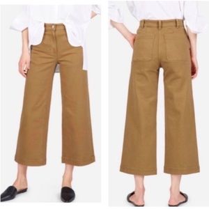 Everlane High-rise Wide Leg Crop Pant